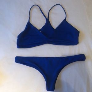 L*Space Bikini top and thong bikini bottom